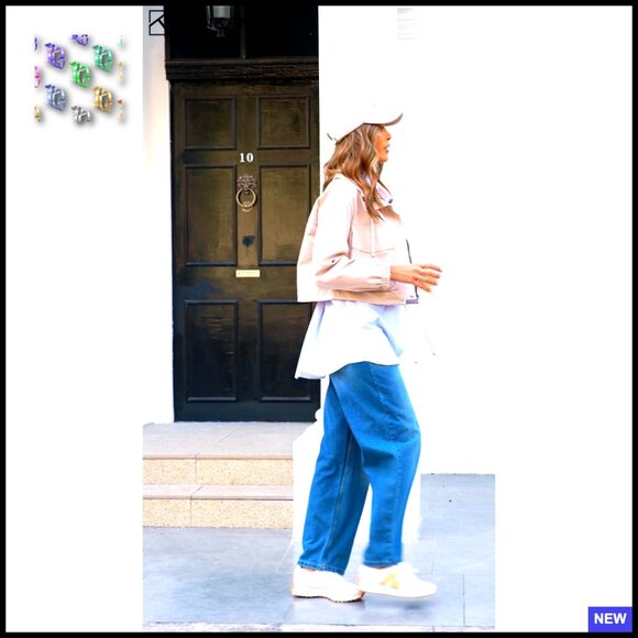 Oversized Cropped Utility Jacket Lightweight Zip Up Anorak Coat with Pockets - Picture 5 of 7